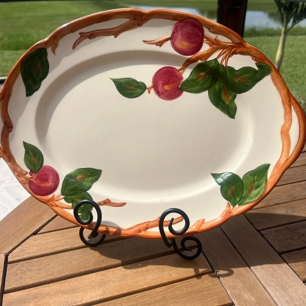 Franciscan Apple Serving Platter 14” Vtg 1960’s USA Earthenware Replacement